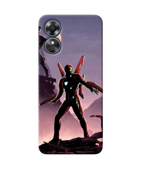 Ironman on planet Oppo A17 Back Cover