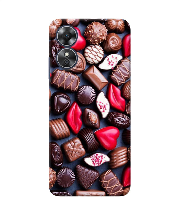 Valentine special chocolates Oppo A17 Back Cover
