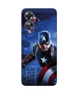 Captain with ironman Oppo A17 Back Cover