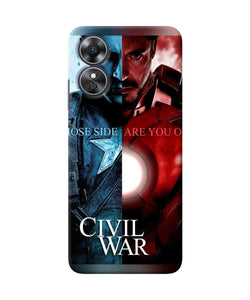 Civil war Oppo A17 Back Cover