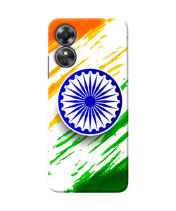 Indian flag colors Oppo A17 Back Cover