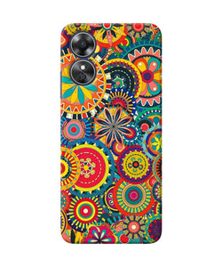 Colorful circle pattern Oppo A17 Back Cover