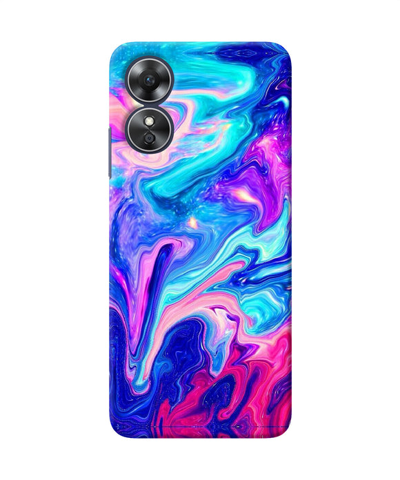 Abstract colorful water Oppo A17 Back Cover