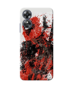 Deadpool rugh sketch Oppo A17 Back Cover