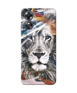 Lion poster Oppo A17 Back Cover