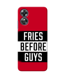 Fries before guys quote Oppo A17 Back Cover