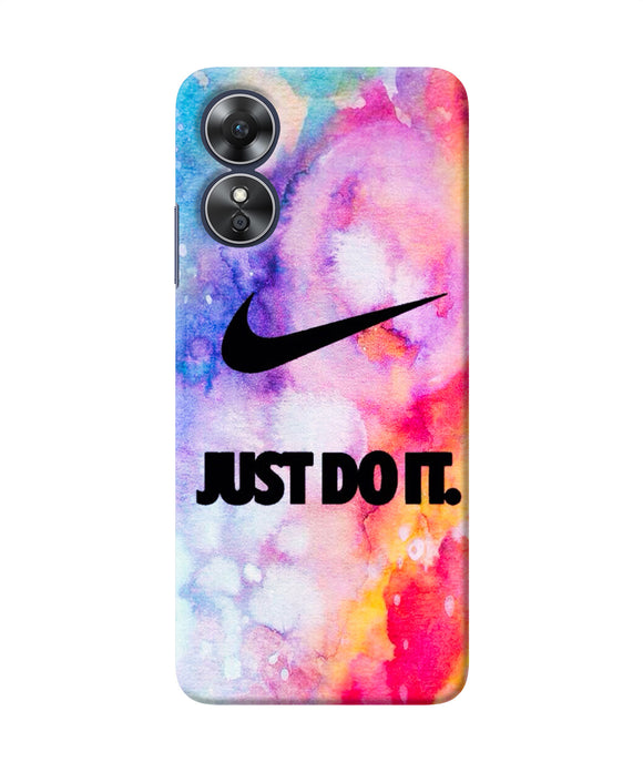 Just do it colors Oppo A17 Back Cover