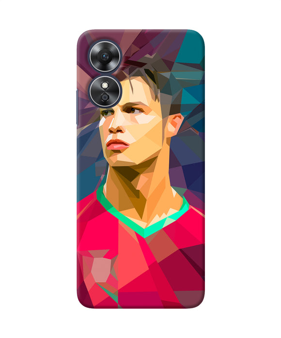 Abstract ronaldo Oppo A17 Back Cover