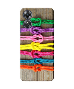 Colorful shoelace Oppo A17 Back Cover