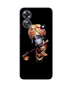 Lord krishna with fluet Oppo A17 Back Cover