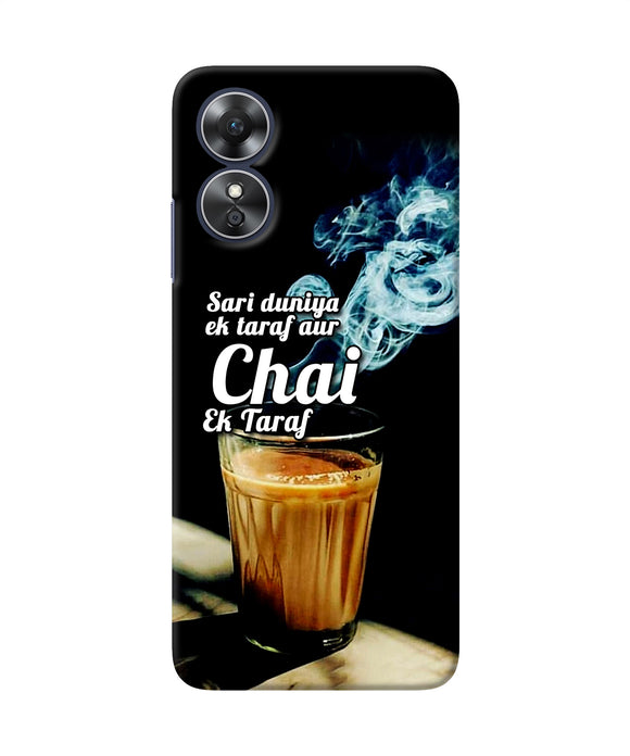 Chai ek taraf quote Oppo A17 Back Cover