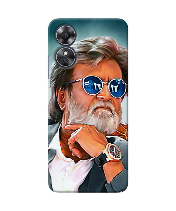 Rajnikant painting Oppo A17 Back Cover