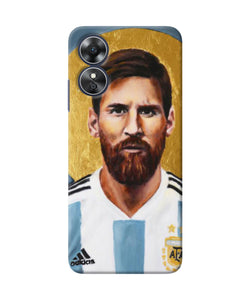 Messi face Oppo A17 Back Cover