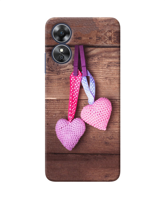 Two gift hearts Oppo A17 Back Cover