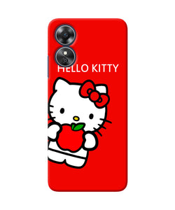 Hello kitty red Oppo A17 Back Cover