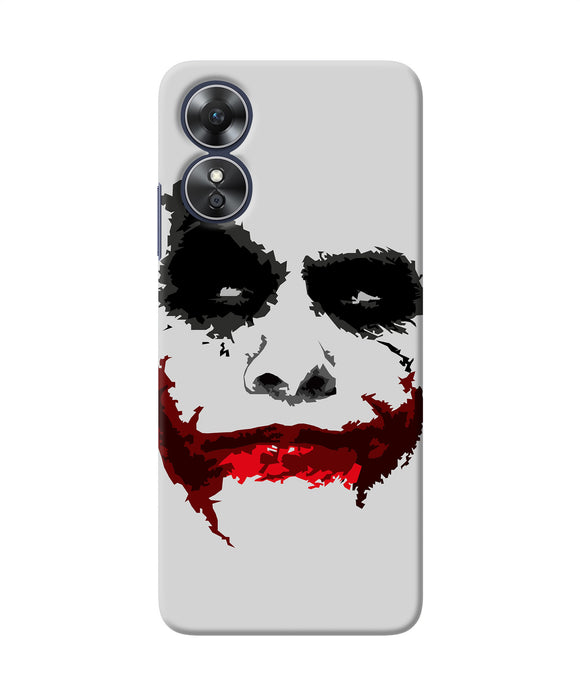 Joker dark knight red smile Oppo A17 Back Cover