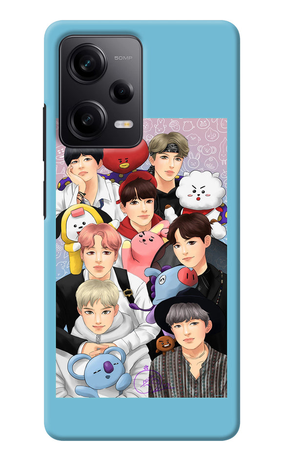 BTS with animals Poco X5 5G Back Cover