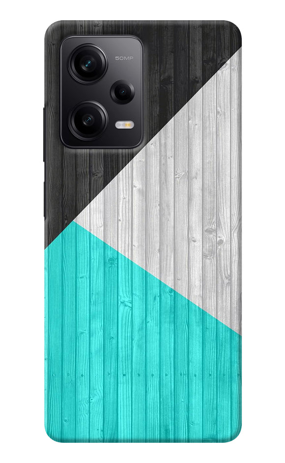 Wooden Abstract Poco X5 5G Back Cover