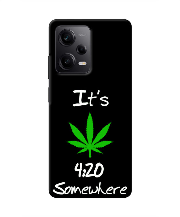 Weed Quote Poco X5 5G Real 4D Back Cover