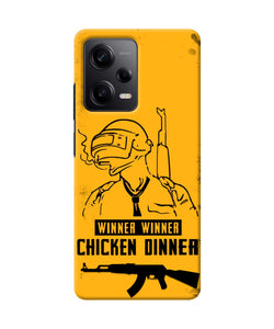 PUBG Chicken Dinner Poco X5 5G Real 4D Back Cover