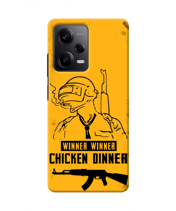 PUBG Chicken Dinner Poco X5 5G Real 4D Back Cover