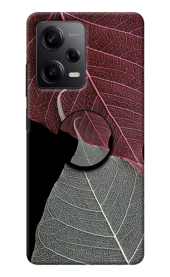 Leaf Pattern Poco X5 5G Pop Case