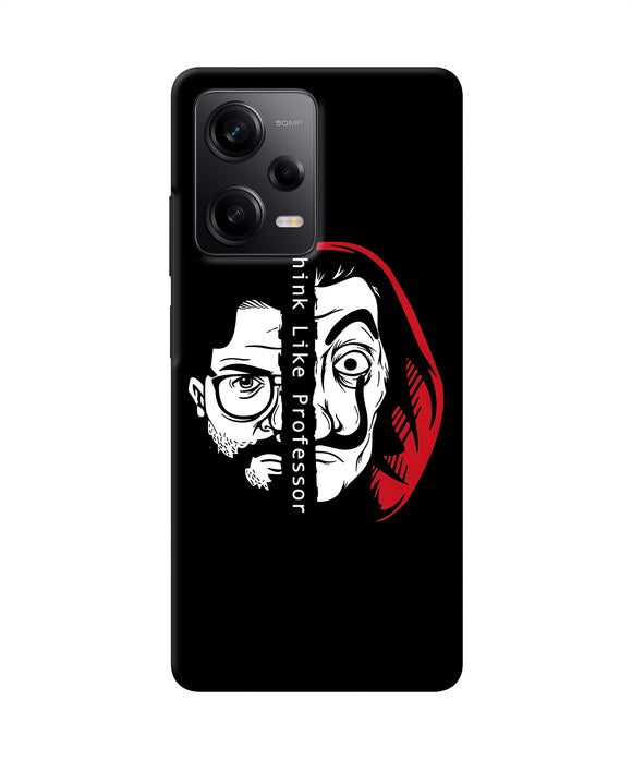 Money Heist Think Like Professor Poco X5 5G Back Cover