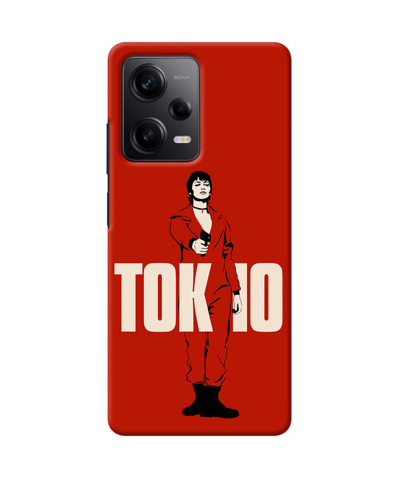 Money Heist Tokyo With Gun Poco X5 5G Back Cover