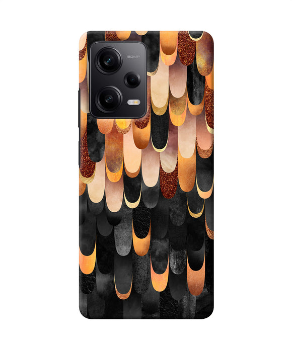 Abstract wooden rug Poco X5 5G Back Cover