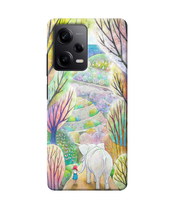Natual elephant girl Poco X5 5G Back Cover
