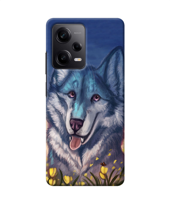 Cute wolf Poco X5 5G Back Cover