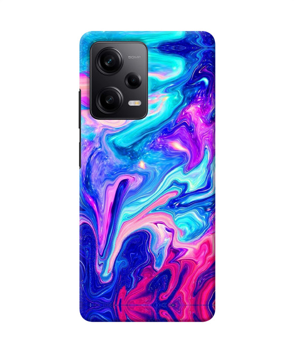 Abstract colorful water Poco X5 5G Back Cover