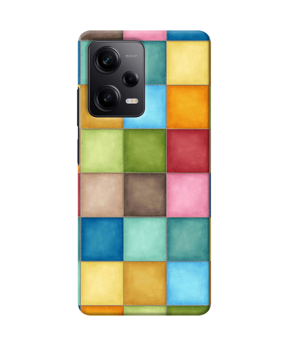 Abstract colorful squares Poco X5 5G Back Cover
