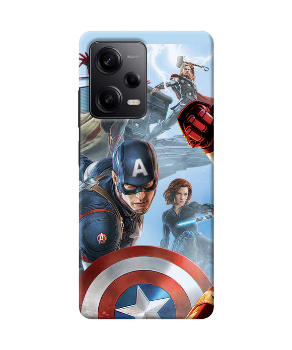 Avengers on the sky Poco X5 5G Back Cover
