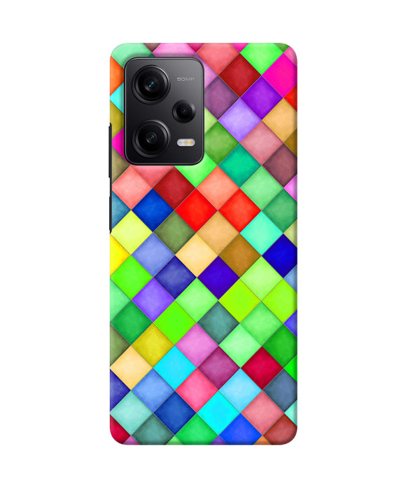 Abstract colorful squares Poco X5 5G Back Cover