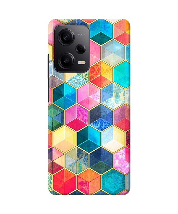 Abstract color box Poco X5 5G Back Cover