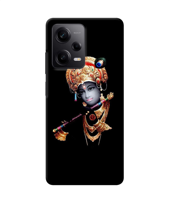 Lord krishna with fluet Poco X5 5G Back Cover