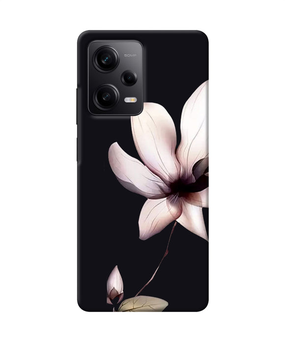 Flower white Poco X5 5G Back Cover
