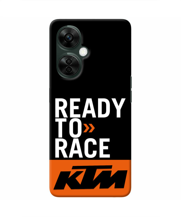 KTM Ready To Race OnePlus Nord CE 3 Lite 5G Real 4D Back Cover