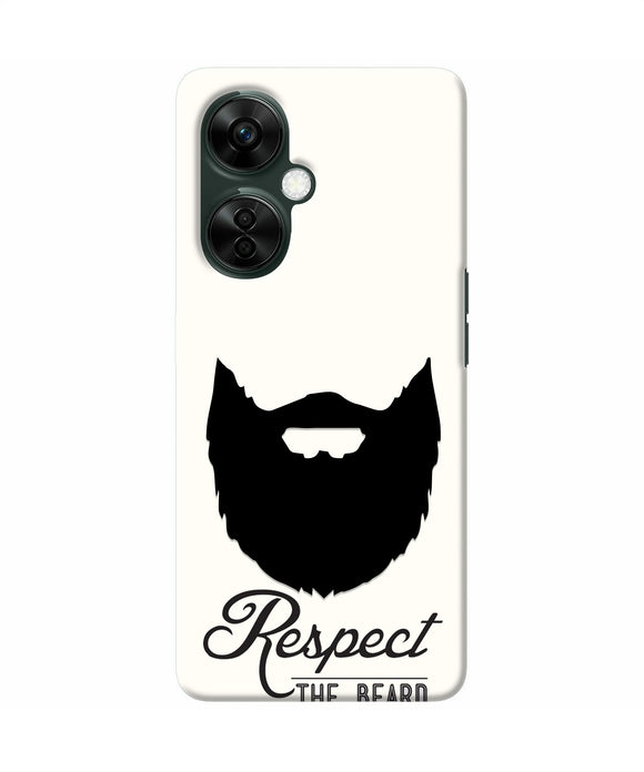 Respect the Beard OnePlus Nord CE 3 Lite 5G Real 4D Back Cover