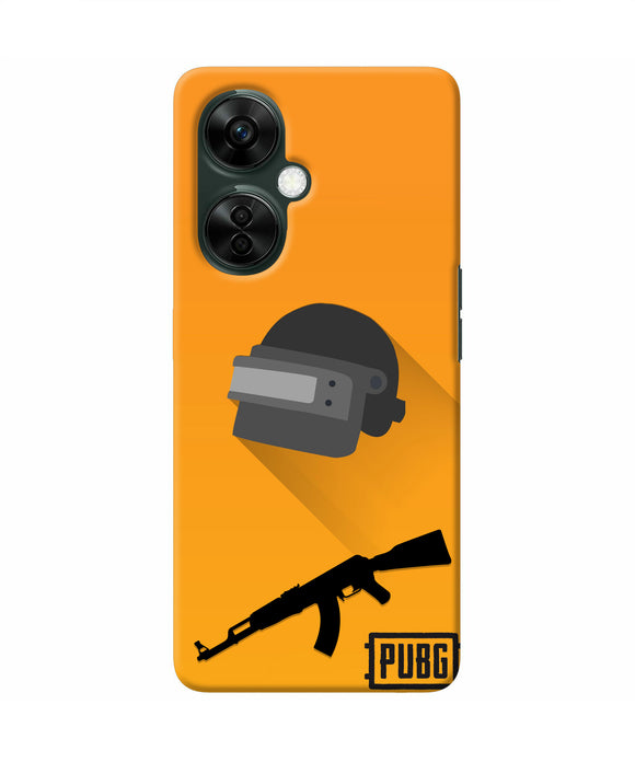PUBG Helmet and Gun OnePlus Nord CE 3 Lite 5G Real 4D Back Cover