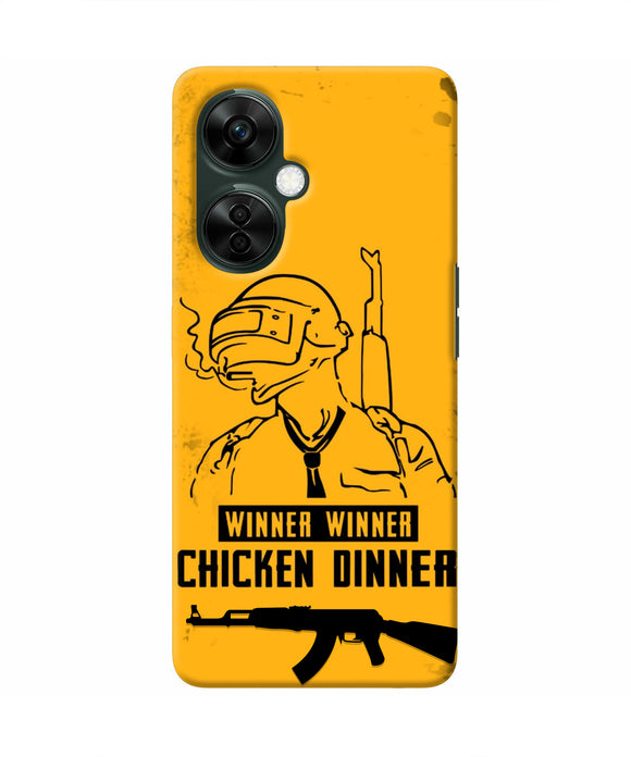 PUBG Chicken Dinner OnePlus Nord CE 3 Lite 5G Real 4D Back Cover