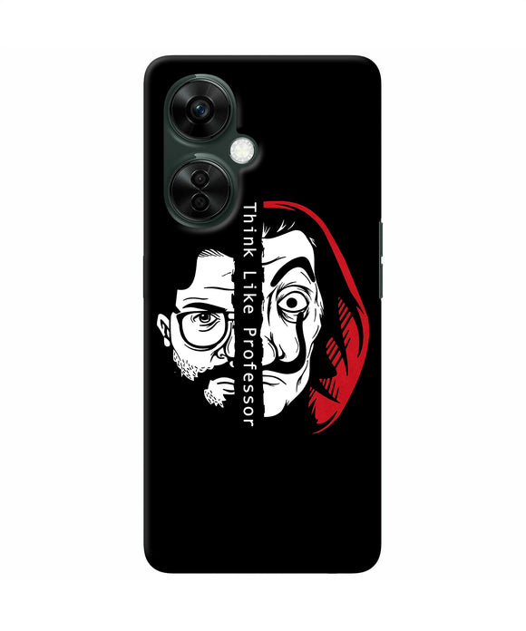 Money Heist Think Like Professor OnePlus Nord CE 3 Lite 5G Back Cover