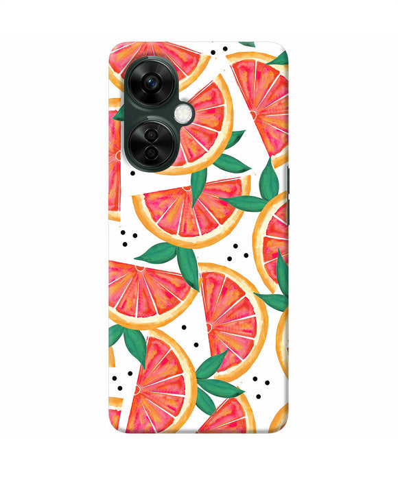 Abstract orange print OnePlus Nord CE 3 Lite 5G Back Cover