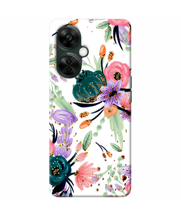 Abstract flowers print OnePlus Nord CE 3 Lite 5G Back Cover