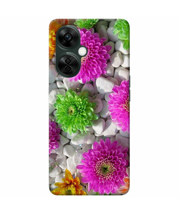 Natural flower stones OnePlus Nord CE 3 Lite 5G Back Cover