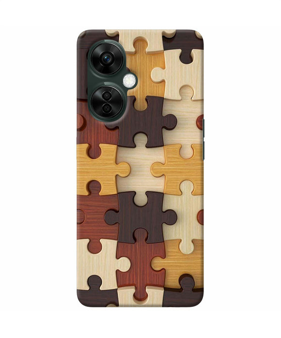 Wooden puzzle OnePlus Nord CE 3 Lite 5G Back Cover