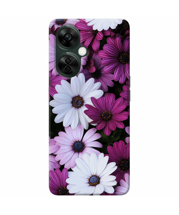 White violet flowers OnePlus Nord CE 3 Lite 5G Back Cover