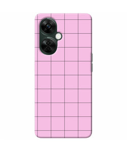 Pink square print OnePlus Nord CE 3 Lite 5G Back Cover