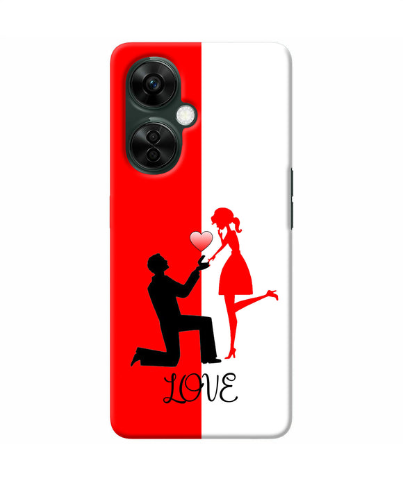 Love propose red and white OnePlus Nord CE 3 Lite 5G Back Cover